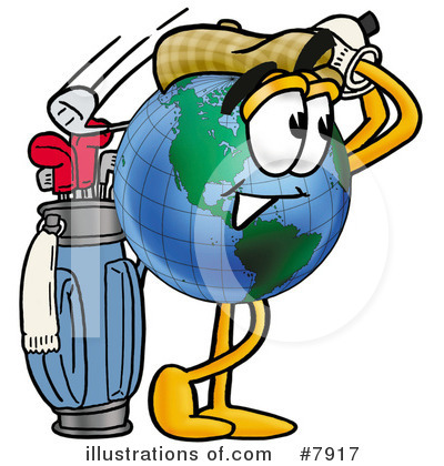 World Globe Clipart #7917 by Mascot Junction