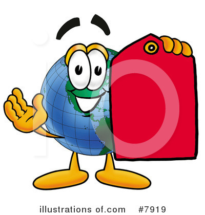 World Globe Clipart #7919 by Mascot Junction