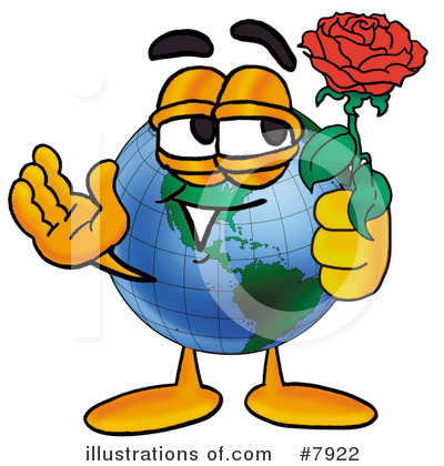 World Globe Clipart #7922 by Mascot Junction