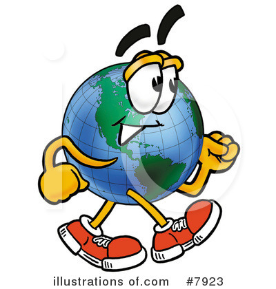Royalty-Free (RF) Globe Clipart Illustration by Mascot Junction - Stock Sample #7923