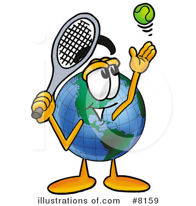 World Globe Clipart #8159 by Mascot Junction
