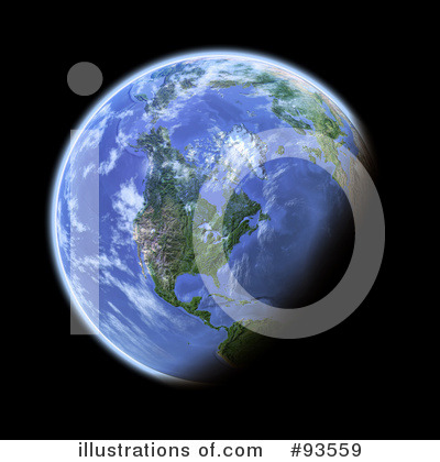 Royalty-Free (RF) Globe Clipart Illustration by Michael Schmeling - Stock Sample #93559