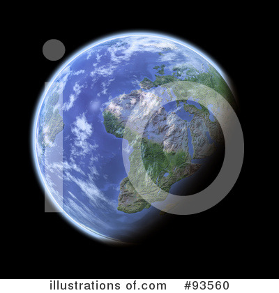 Royalty-Free (RF) Globe Clipart Illustration by Michael Schmeling - Stock Sample #93560
