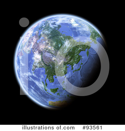 Royalty-Free (RF) Globe Clipart Illustration by Michael Schmeling - Stock Sample #93561