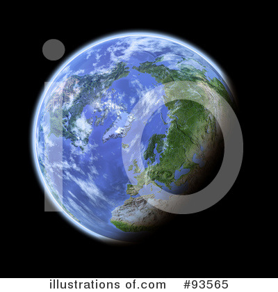 Royalty-Free (RF) Globe Clipart Illustration by Michael Schmeling - Stock Sample #93565