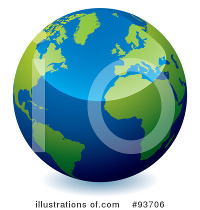 Royalty-Free (RF) Globe Clipart Illustration by michaeltravers - Stock Sample #93706
