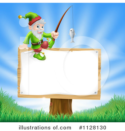 Royalty-Free (RF) Gnome Clipart Illustration by AtStockIllustration - Stock Sample #1128130
