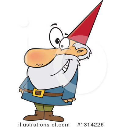 Royalty-Free (RF) Gnome Clipart Illustration by toonaday - Stock Sample #1314226