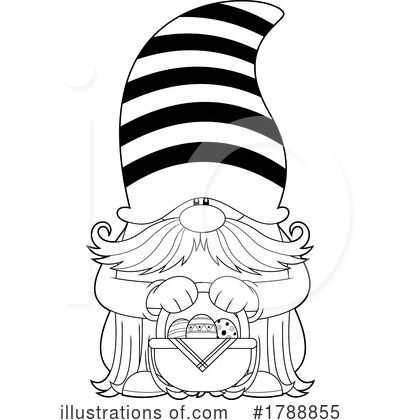 Royalty-Free (RF) Gnome Clipart Illustration by Hit Toon - Stock Sample #1788855
