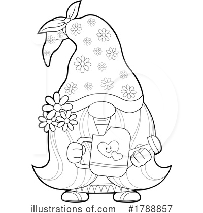 Royalty-Free (RF) Gnome Clipart Illustration by Hit Toon - Stock Sample #1788857