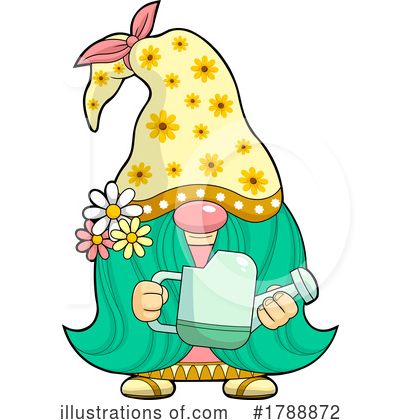 Royalty-Free (RF) Gnome Clipart Illustration by Hit Toon - Stock Sample #1788872