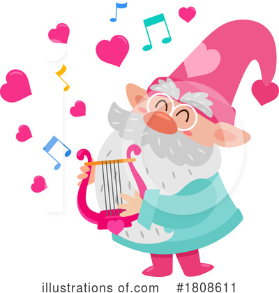 Royalty-Free (RF) Gnome Clipart Illustration by Hit Toon - Stock Sample #1808611