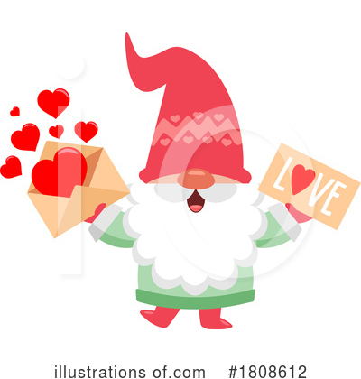 Royalty-Free (RF) Gnome Clipart Illustration by Hit Toon - Stock Sample #1808612