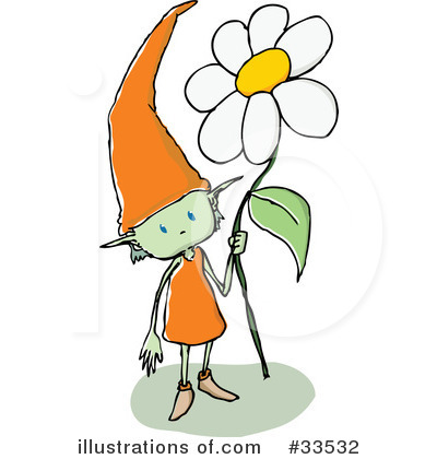 Royalty-Free (RF) Gnome Clipart Illustration by PlatyPlus Art - Stock Sample #33532