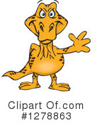 Goanna Clipart #1278863 by Dennis Holmes Designs