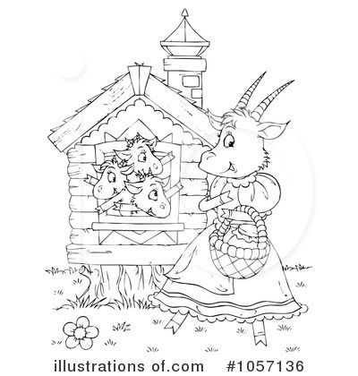 Royalty-Free (RF) Goat Clipart Illustration by Alex Bannykh - Stock Sample #1057136