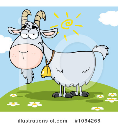 Royalty-Free (RF) Goat Clipart Illustration by Hit Toon - Stock Sample #1064268