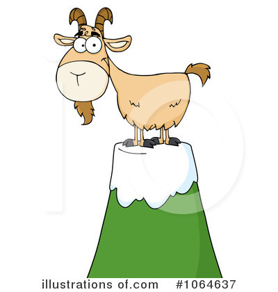 Royalty-Free (RF) Goat Clipart Illustration by Hit Toon - Stock Sample #1064637