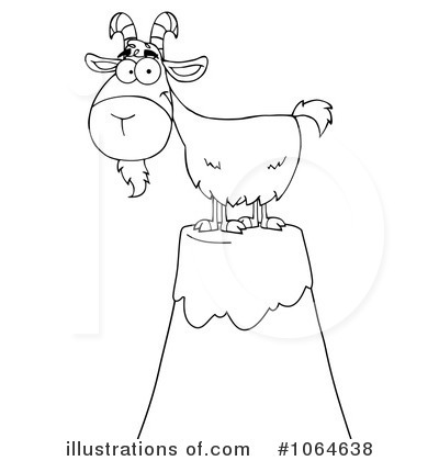Royalty-Free (RF) Goat Clipart Illustration by Hit Toon - Stock Sample #1064638