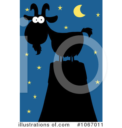 Royalty-Free (RF) Goat Clipart Illustration by Hit Toon - Stock Sample #1067011