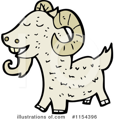 Royalty-Free (RF) Goat Clipart Illustration by lineartestpilot - Stock Sample #1154396