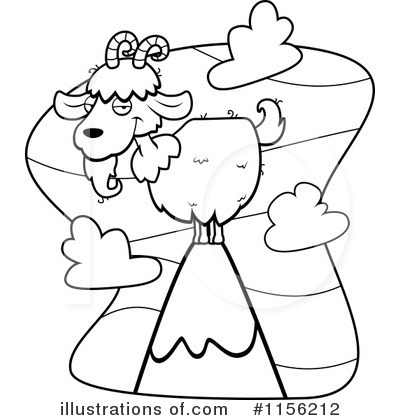 Royalty-Free (RF) Goat Clipart Illustration by Cory Thoman - Stock Sample #1156212