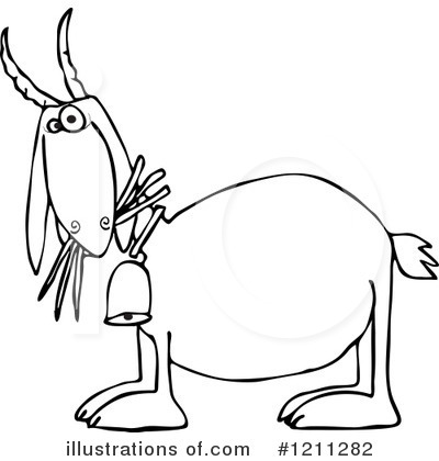 Royalty-Free (RF) Goat Clipart Illustration by djart - Stock Sample #1211282