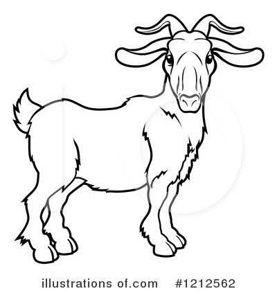 Royalty-Free (RF) Goat Clipart Illustration by AtStockIllustration - Stock Sample #1212562