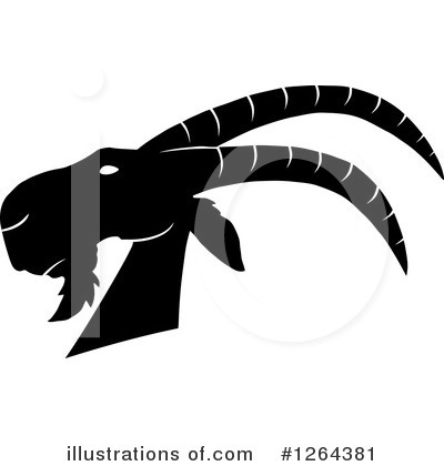 Royalty-Free (RF) Goat Clipart Illustration by Hit Toon - Stock Sample #1264381