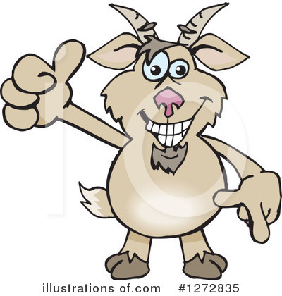 Royalty-Free (RF) Goat Clipart Illustration by Dennis Holmes Designs - Stock Sample #1272835