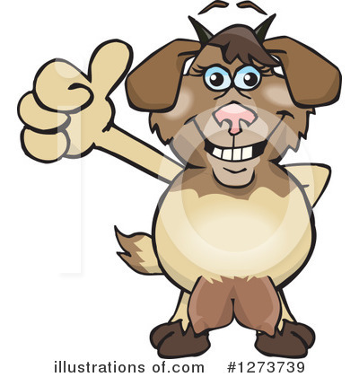 Royalty-Free (RF) Goat Clipart Illustration by Dennis Holmes Designs - Stock Sample #1273739