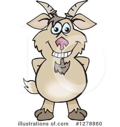 Royalty-Free (RF) Goat Clipart Illustration by Dennis Holmes Designs - Stock Sample #1278860