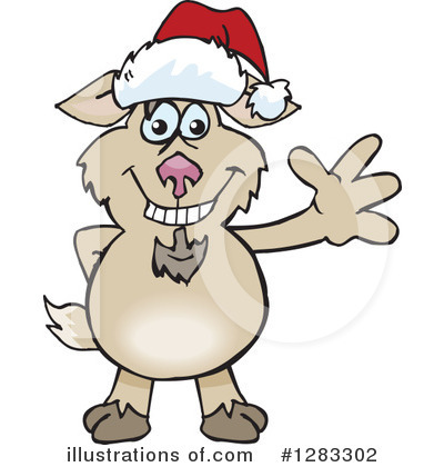 Royalty-Free (RF) Goat Clipart Illustration by Dennis Holmes Designs - Stock Sample #1283302