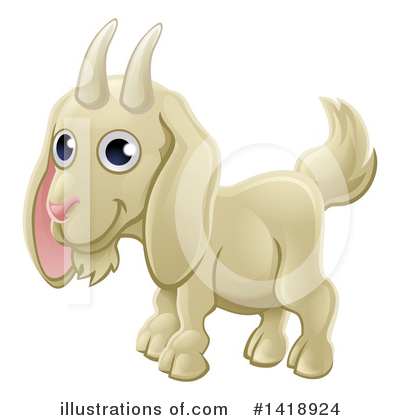 Royalty-Free (RF) Goat Clipart Illustration by AtStockIllustration - Stock Sample #1418924
