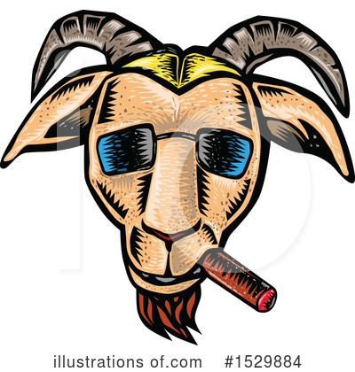 Royalty-Free (RF) Goat Clipart Illustration by patrimonio - Stock Sample #1529884