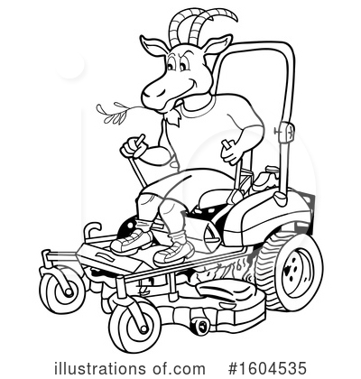 Royalty-Free (RF) Goat Clipart Illustration by LaffToon - Stock Sample #1604535