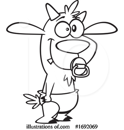 Royalty-Free (RF) Goat Clipart Illustration by toonaday - Stock Sample #1692069