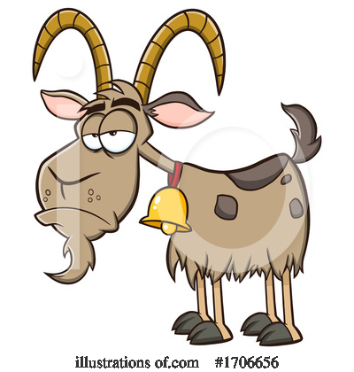 Royalty-Free (RF) Goat Clipart Illustration by Hit Toon - Stock Sample #1706656