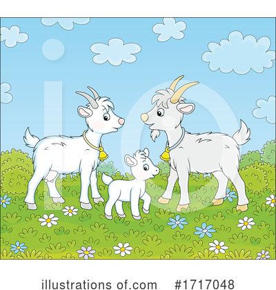 Royalty-Free (RF) Goat Clipart Illustration by Alex Bannykh - Stock Sample #1717048