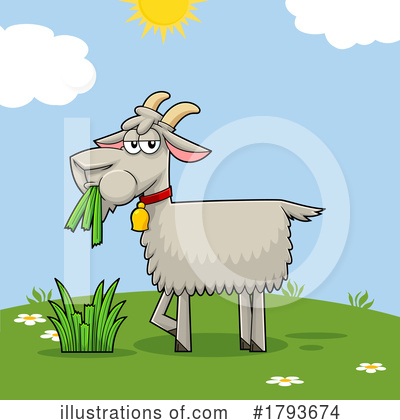 Royalty-Free (RF) Goat Clipart Illustration by Hit Toon - Stock Sample #1793674