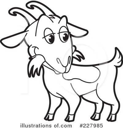 Royalty-Free (RF) Goat Clipart Illustration by Lal Perera - Stock Sample #227985