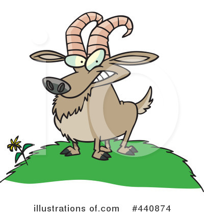 Royalty-Free (RF) Goat Clipart Illustration by toonaday - Stock Sample #440874