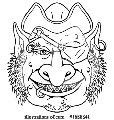 Royalty-Free (RF) Goblin Clipart Illustration by patrimonio - Stock Sample #1688841