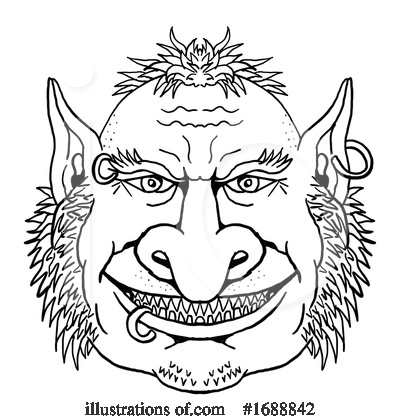 Royalty-Free (RF) Goblin Clipart Illustration by patrimonio - Stock Sample #1688842