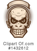 Goblin Skull Clipart #1432612 by Cory Thoman