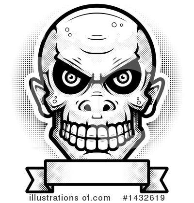 Goblin Skull Clipart #1432619 by Cory Thoman