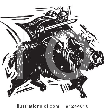 Boar Clipart #1244016 by xunantunich