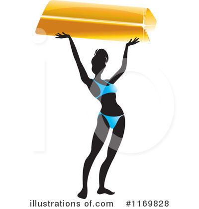 Royalty-Free (RF) Gold Bar Clipart Illustration by Lal Perera - Stock Sample #1169828
