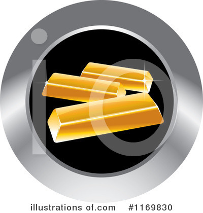 Gold Bar Clipart #1169830 by Lal Perera