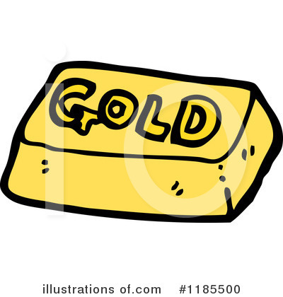 Royalty-Free (RF) Gold Bar Clipart Illustration by lineartestpilot - Stock Sample #1185500
